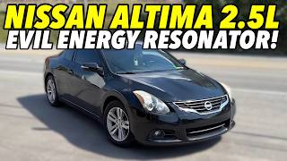 2010 Nissan Altima S25 25L I4 Exhaust Sound w EVIL ENERGY RESONATOR [upl. by Ynnod845]