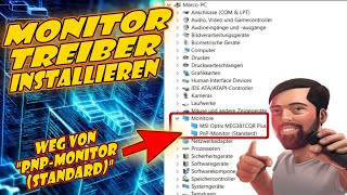 Monitor Treiber Installieren  am Beispiel MSI Optix MPG341CQR  2022 [upl. by Chrissy]