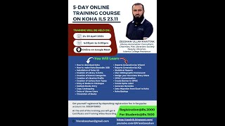 Day 2 Session 1 5 Day Online Training on Koha April 2428 2024 [upl. by Kela]