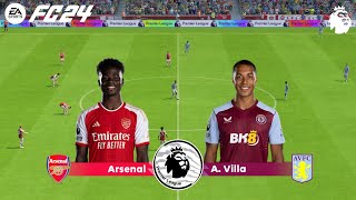 FC 24  Arsenal vs Aston Villa  202324 Premier League Season  PS5™ Gameplay [upl. by Korella128]