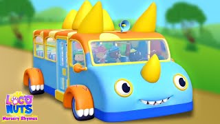 Wheels On The Bus  Dino Safari and Vehicle Song for Babies [upl. by Crosse]