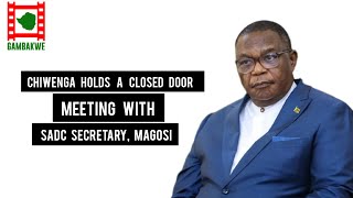 Chiwenga Holds A Closed Door Meeting with the SADC Executive Secretary Magosi [upl. by Retrop]