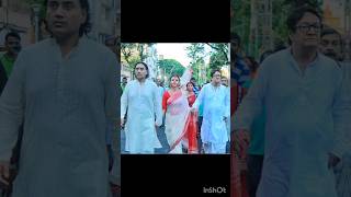 Koel Mallick Bari Durga Puja 2024  Sindhur khela subhobijaya durgapuja2024 ytshorts shorts [upl. by Maroj]