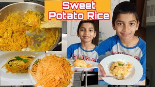 Sweet Potato Rice  ಸಿಹಿ ಗೆಣಸಿನ ಅನ್ನ Healthy Recipericerecipe [upl. by Notac431]