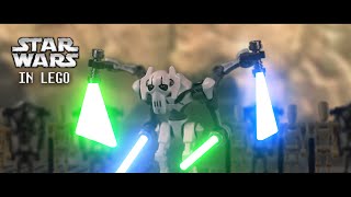 LEGO GENERAL GRIEVOUS vs OBIWAN KENOBI  STAR WARS Revenge of the Sith [upl. by Aved772]