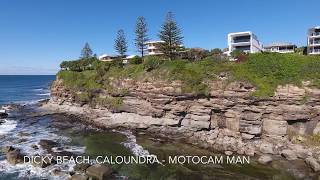 Caloundra Dicky Beach flyover with surfers [upl. by Adnyleb134]