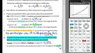 Statistiques à 2 variables  Point moyen G Nuage de points et meilleur Ajustement [upl. by Riess]