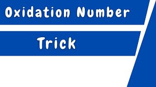 Oxidation Number Trick [upl. by Nerland]