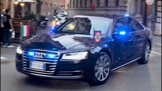 RARE scorta presidenziale 🇮🇹 Polizia stradale Alfa Romeo Giulia Motorcade presidential Police [upl. by Narrad]