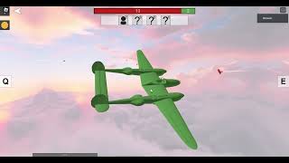 20 Biplanes VS 3 P38s Roblox Scuffed DogFight [upl. by Dust]