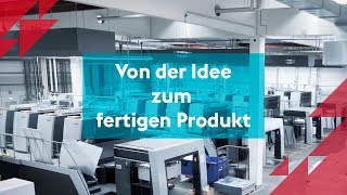 Produktion eines Flyers Von der Idee zum fertigen Produkt 2018 [upl. by Lustick]