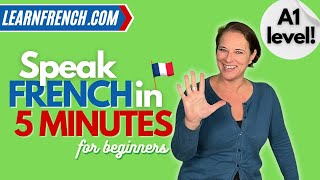 Learn to speak French in 5 minutes  a dialogue for beginners [upl. by Chandler]