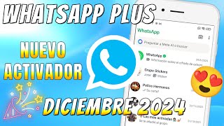 ✅ WHATSAPP PLUS Ultima versión  NUEVO ACTIVADOR y Nueva Versión🤩 [upl. by Miarfe]