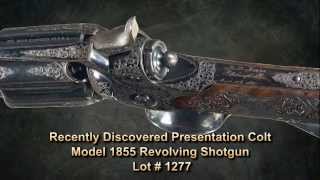 Recently Discovered Presentation Colt Model 1855 Revolving Shotgun [upl. by Edijabab]