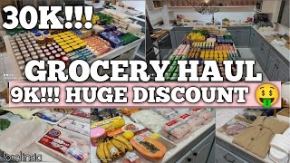 30K Huge Grocery Haul  9K Huge Discount 🤑  Monthly Grocery Haul for August  Lorelin Sia [upl. by Bowerman]