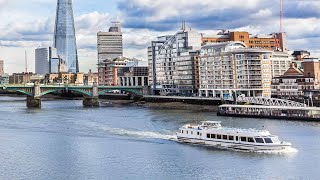 London Eye Thames River Sightseeing Cruise in London England [upl. by Nnaillek624]