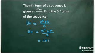 nth term of a sequence [upl. by Nadya679]