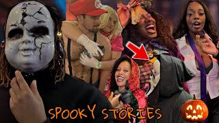 TELL A SPOOKY HALLOWEEN🎃STORY OR ELSE🗡️ HALLOWEEN👻 PUBLIC INTERVIEW [upl. by Nnyllaf600]