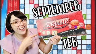 SCRABBLE TBR GAME  Scrabble Picks My September TBR [upl. by Ahsienak92]