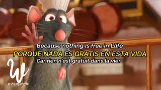 Le festín  Camille from Ratatouille  Lyrics  Sub Español Full version [upl. by Anillehs]