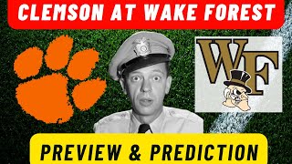 CLEMSON at WAKE FOREST PREVIEW BIGGER GAME THAN EXPECTED TENNESSEE ALABAMA GEORGIA TEXAS [upl. by Steward757]