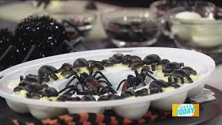 Chef Nikki makes some creepy crawly deviled eggs [upl. by Dino]