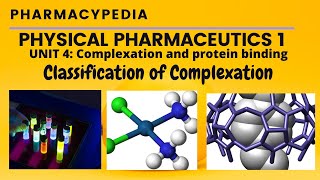 CLASSIFICATION OF COMPLEXATION  UNIT 4  PHYSICAL PHARMACEUTICS 1 BPHARM  3rd SEMESTER [upl. by Nnair714]