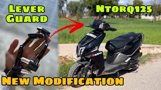 New Modification In Ntorq 125 Lever Guard Installed ❤️‍🔥🤩  RIDE WITH PANTHER [upl. by Lyontine744]