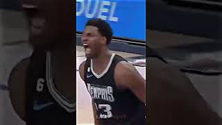 Jaren Jackson Jr dunking over Anthony Davis but Anthony Davis get them back [upl. by Arayc]