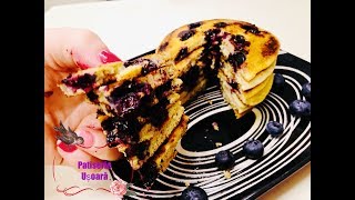 Blueberry pancake clatite cu afine dietetice un deliciu [upl. by Raleigh]