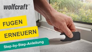 Silikonfugen erneuern Fuge entfernen amp neue Fuge ziehen in nur 3 Schritten  wolfcraft [upl. by Netsrejk]