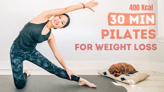 30 MIN PILATES FOR WEIGHT LOSS  best calories burn [upl. by Ginni]