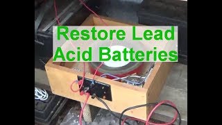 How to desulfate a lead acid battery [upl. by Assedo]