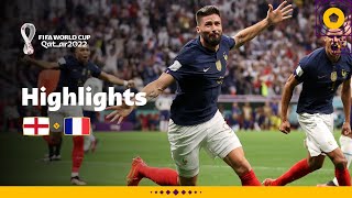 Giroud header wins it  England v France  FIFA World Cup Qatar 2022 [upl. by Ailad320]