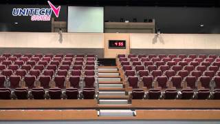 Telescopic seating system Retractable seating system Stadium seating by Unitech System [upl. by Eves990]