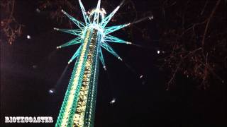 Wien Prater  Praterturm at Night HD [upl. by Kalasky]