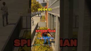 How long does it take to touch grass with Peter in all SpiderMan games videogames spiderman [upl. by Hermy]