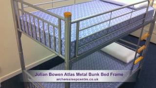 Julian Bowen Atlas Metal Bunk Bed Frame [upl. by Martijn]