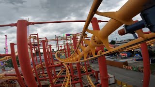 Zamperla Volare Coaster Koidl Prater Wien Vienna 2022 POV Onride [upl. by Aneleairam]