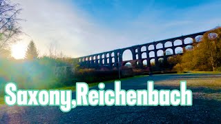 Germany 🇩🇪 saxony beautiful city of Reichenbach in vogtland sachsen famous place göltzchtalbrüke [upl. by Shotton]