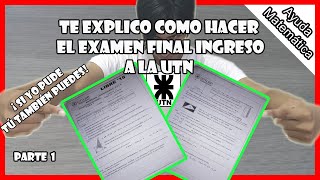 EXAMEN DE INGRESO UTN resuelto parte 1  Ayuda Matemática [upl. by Siraval544]