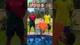 Güler VS Lehmann VS Kroos VS Gavi VS Vini VS Ronaldo  Water Jump Challenge [upl. by Henka]