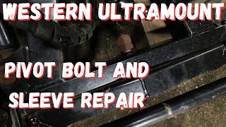 Western Ultramount Snow Plow Pivot Bolt Repair and Replacement [upl. by Frayda]