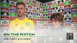 Joe Hart amp Kyogo On The Match  Celtic 30 Hearts  Kyogo Double amp ORiley Penalty earn 3 points [upl. by Meeharb]