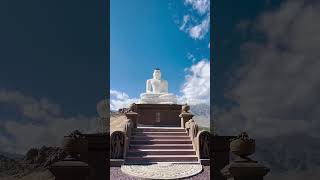 MahabodhiShrilankan style Buddha statue embodiment of compassion Devachan Leh Ladakh India [upl. by Karry]