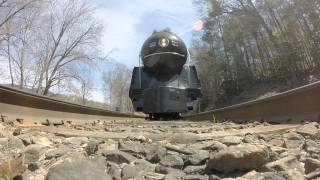 611 Steam Train Rolls Over GoPro Twice [upl. by Llorre]