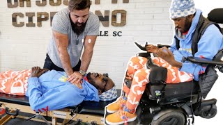 QUADRIPLEGIC FEELS SENSATIONS After YSTRAP Chiropractic Adjustment [upl. by Blunk]