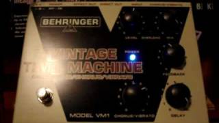 Behringer VM1 Vintage Time Machine Part 2 VibratoDelay Mode only [upl. by Mellisent97]