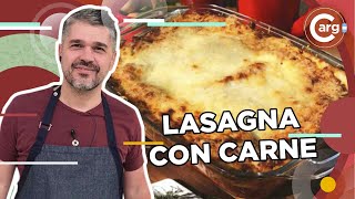 LASAGNA CON CARNE JAMON Y QUESO [upl. by Ilyak]