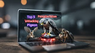 just now peregrine falcon hunting pigeon [upl. by Dor]